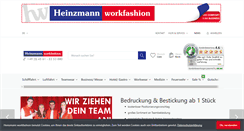 Desktop Screenshot of heinzmann-workfashion.de